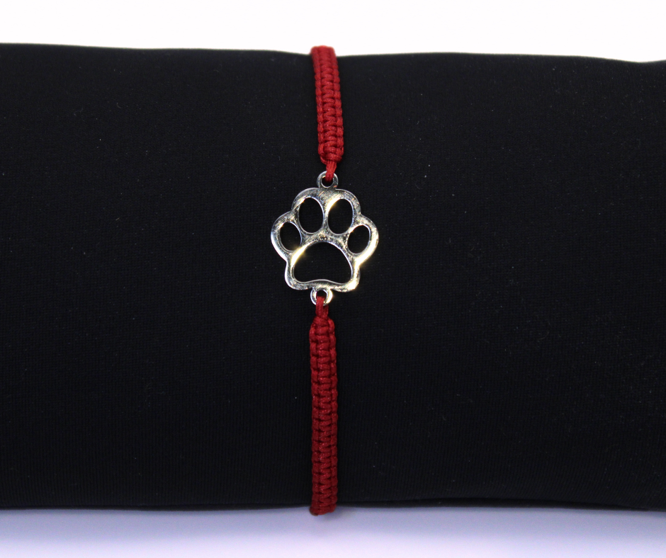 Armband, Pfote, silber